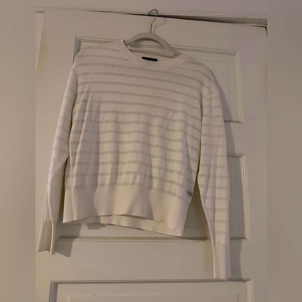 rag & bone Cream Striped Sweater